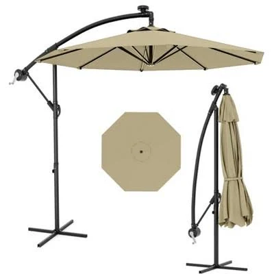 10ft Cantilever Patio Umbrella with C...