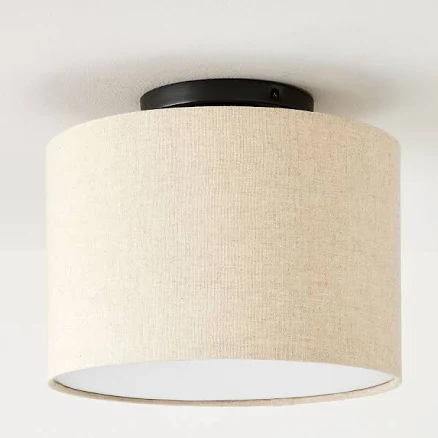 West Elm Drum Shade Flush Mount