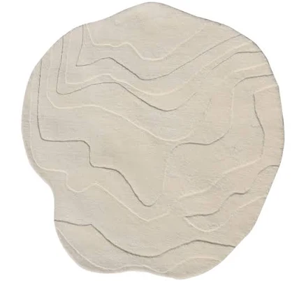 The Rugs Story Terrain Round Handmade...