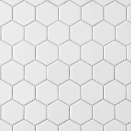 Festival Satin White Matte Hexagon Po...