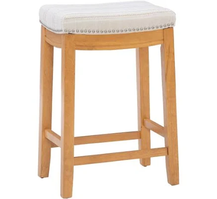 Linon Claridge Striped Counter Stool