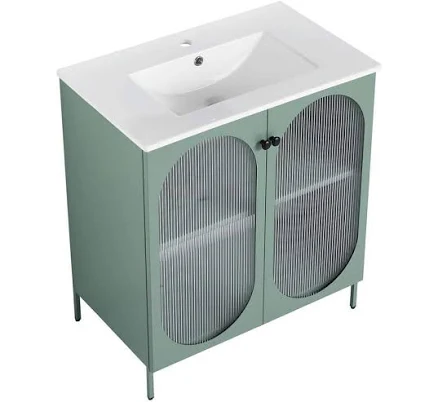 Satico 30.0 in. Freestanding Mint Gre...