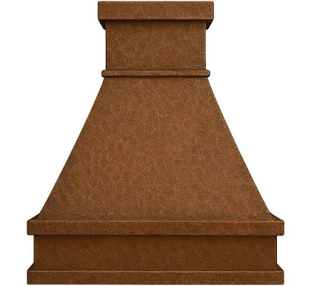 Rustic Pyramidal Copper Range Hood wi...