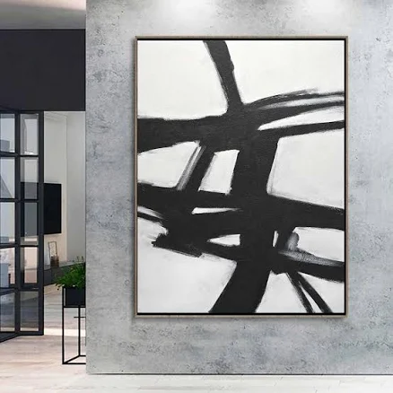 Black and White Abstract Expressionis...