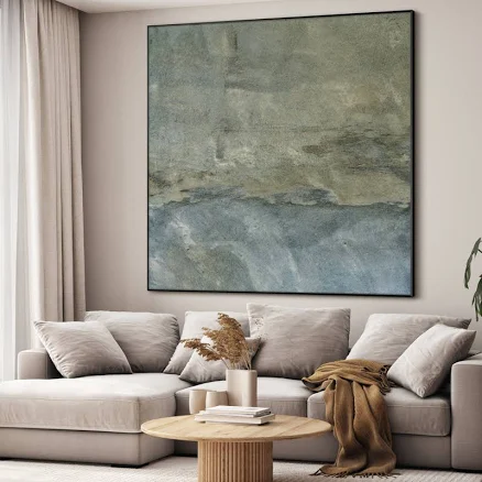 Extra Large Textured Neutral Abstract...