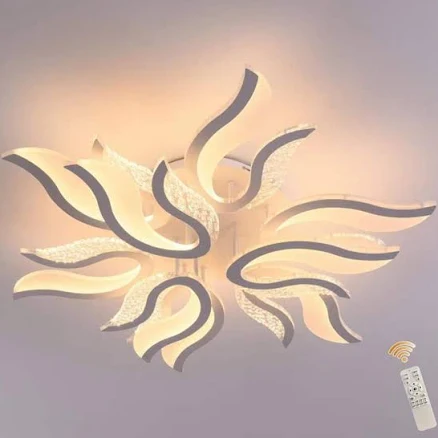 Genoci 37 in. 100-Watt Modern Geometr...