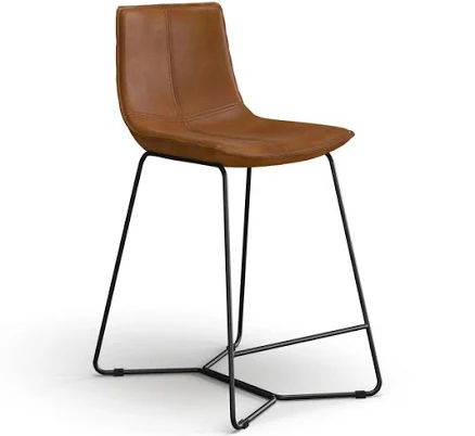 17 Stories Tan Bar Stools (Set of 2)