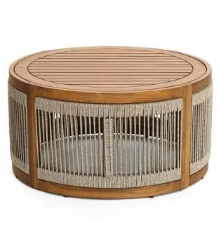 LuxenHome Patio Coffee Table