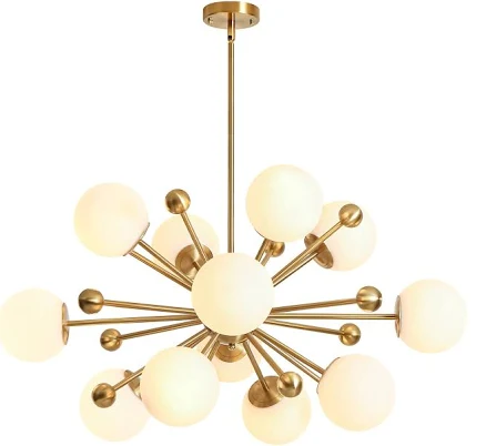 12-Light Modern Sputnik Chandelier