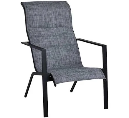 Padded Sling Lounge Chair, Grey, sold...