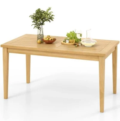 Kadehome 35.5 in. W Rectangle Teak Wo...