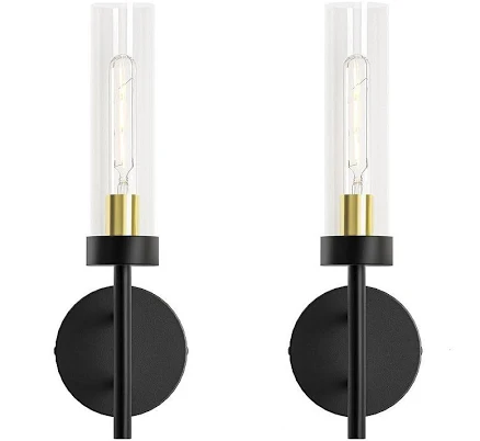 Modern Black & Gold Wall Sconces