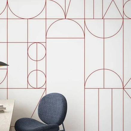 Peel and stick wall mural - Abstract ...