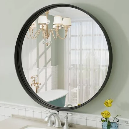 Apmir 20 in. W x 20 in. H Round Alumi...