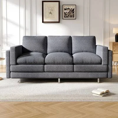 Modern 3-Seater Upholstered Sofa Couc...