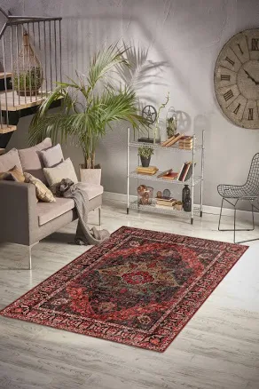 Persian Style Digital Printed Rug, Re...