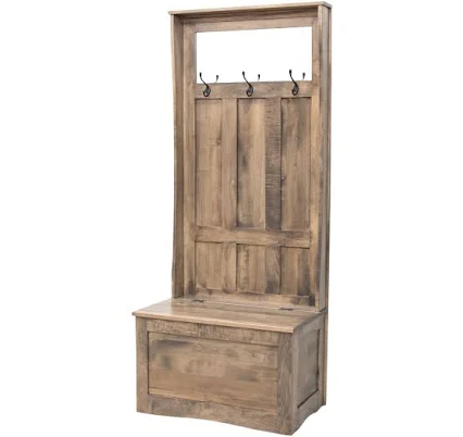 Co Hartford Maple Wood Hall Tree Bench
