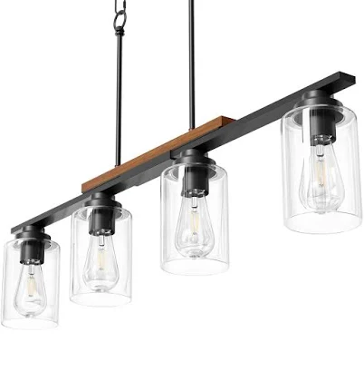 CO-Z 4-Light Matte Black Industrial C...