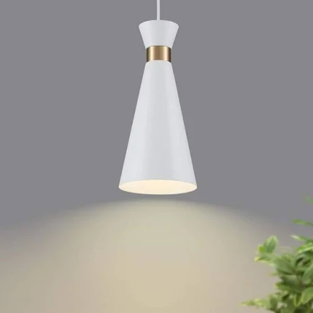 TinHon Modern White Cone Pendant Light