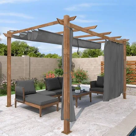Retractable Pergola with Sun Shade