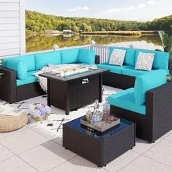 Celebalcony 8-Piece Outdoor Patio Sec...