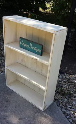 Distressed Grungy White Reclaimed Bar...