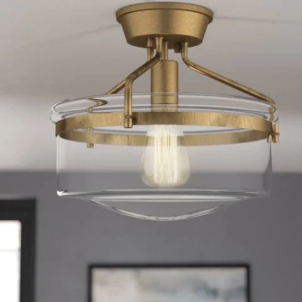 Pollak Glass Semi Flush Mount Andover...