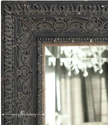Parisienne Ornate Wood Framed Wall Mi...