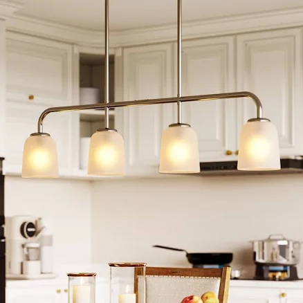 4-Light Metal Kitchen Island Pendant ...