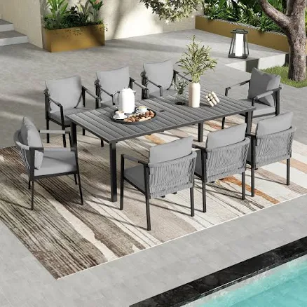 Lowe's 9 -Piece Woven Patio Dining Set
