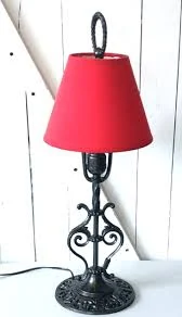 Vtg Rustic Wrought Iron Scroll Table ...