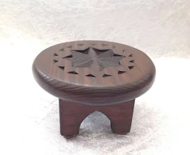 Moroccan Style Hand Made Round Carved...