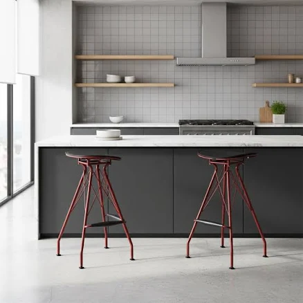 AC Pacific Industrial Metal Barstool ...