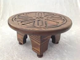 Moroccan Style Hand Made Round Carved...