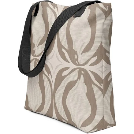Modern Abstract Canvas Tote Bag