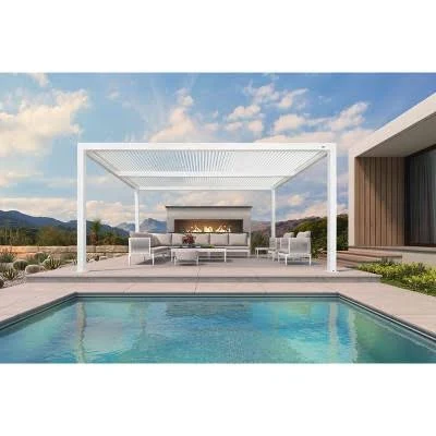 PURPLE LEAF Adjustable Pergola with L...