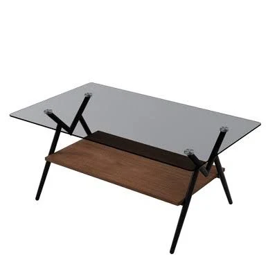 Gray1 Modern Glass Coffee Table