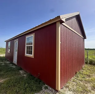 Mountain Red 14x30 Chalet Shed