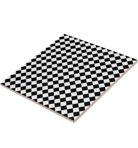 Black White Diamond Check pattern Cer...