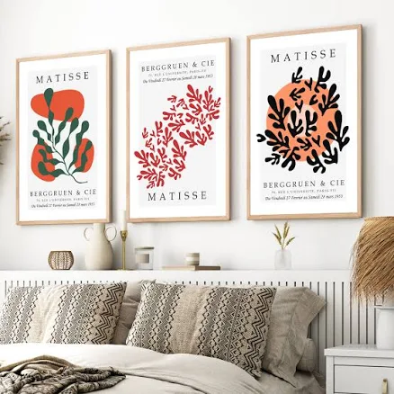Matisse Prints Framed Abstract Wall A...