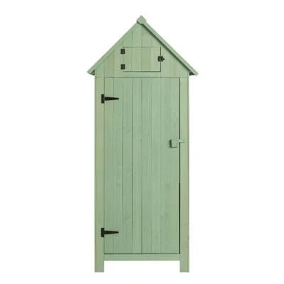 Karl Home 70'' H Green Solid Wood Out...