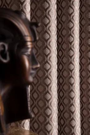 Brown Patterned Curtains: Modern Cust...