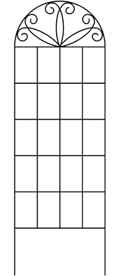 Style Selections Black Scroll Garden ...