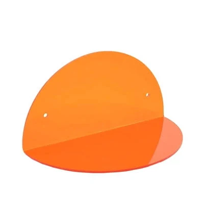 Acrylic Wall-Mount Shelf in Vibrant O...