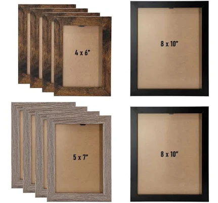 Elama 10 Piece Assorted Wood Picture ...