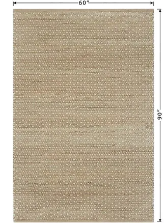 allen + roth Speckled Dunes Jute Natu...