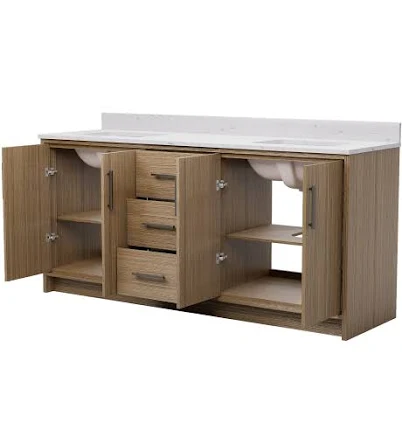 Serwall 72 in Yellow Undermount Doubl...