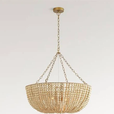 Pottery Barn Bristol Wood Bead Chande...