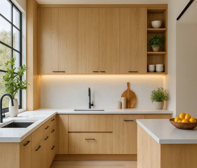Wooden Kitchen Cabinet Trends 2026: White Oak, Walnut & More from Blueridge Cabinet Connection