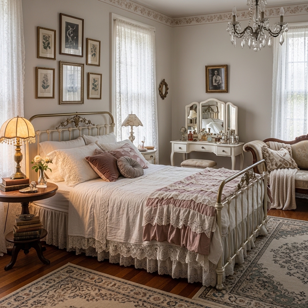 10 Vintage Romantic Bedroom Ideas for a Timeless Cozy Retreat - Home Decorefiy
